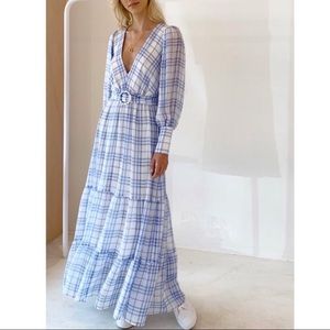 Bec & Bridge Alexa Maxi Dress Size 4 V-Neck NWT